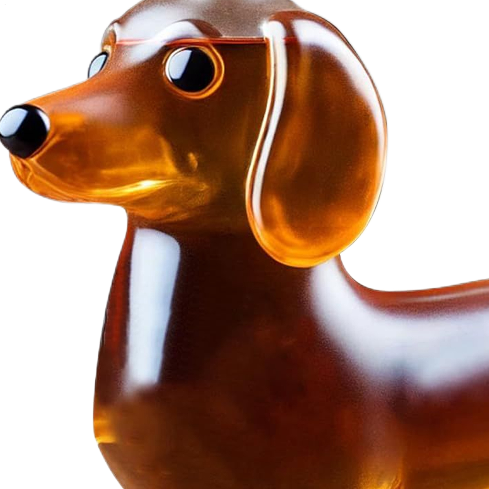 Home Bar Shelf - Whiskey Glass Liquor Bottle Dachshund Dog