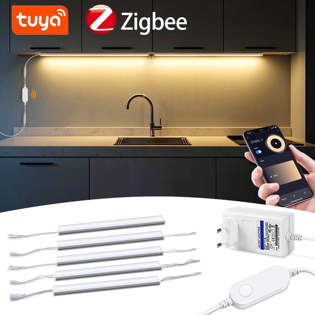 Smart Zigbee LED Lamp Under Ca - Home Bar And Cabinet ulasan dan harga