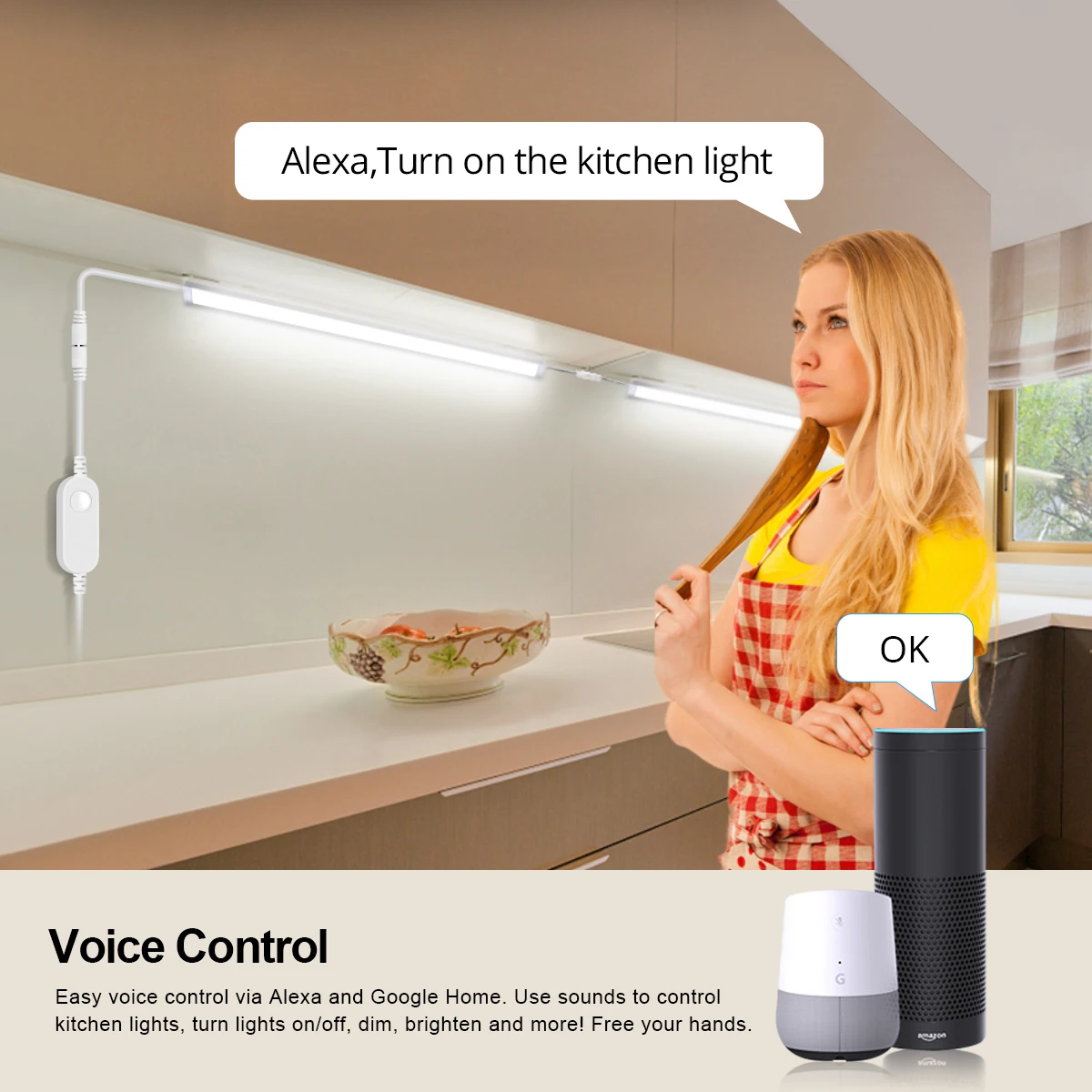 Smart Zigbee LED Lamp Under Ca - Home Bar And Cabinet ulasan dan harga