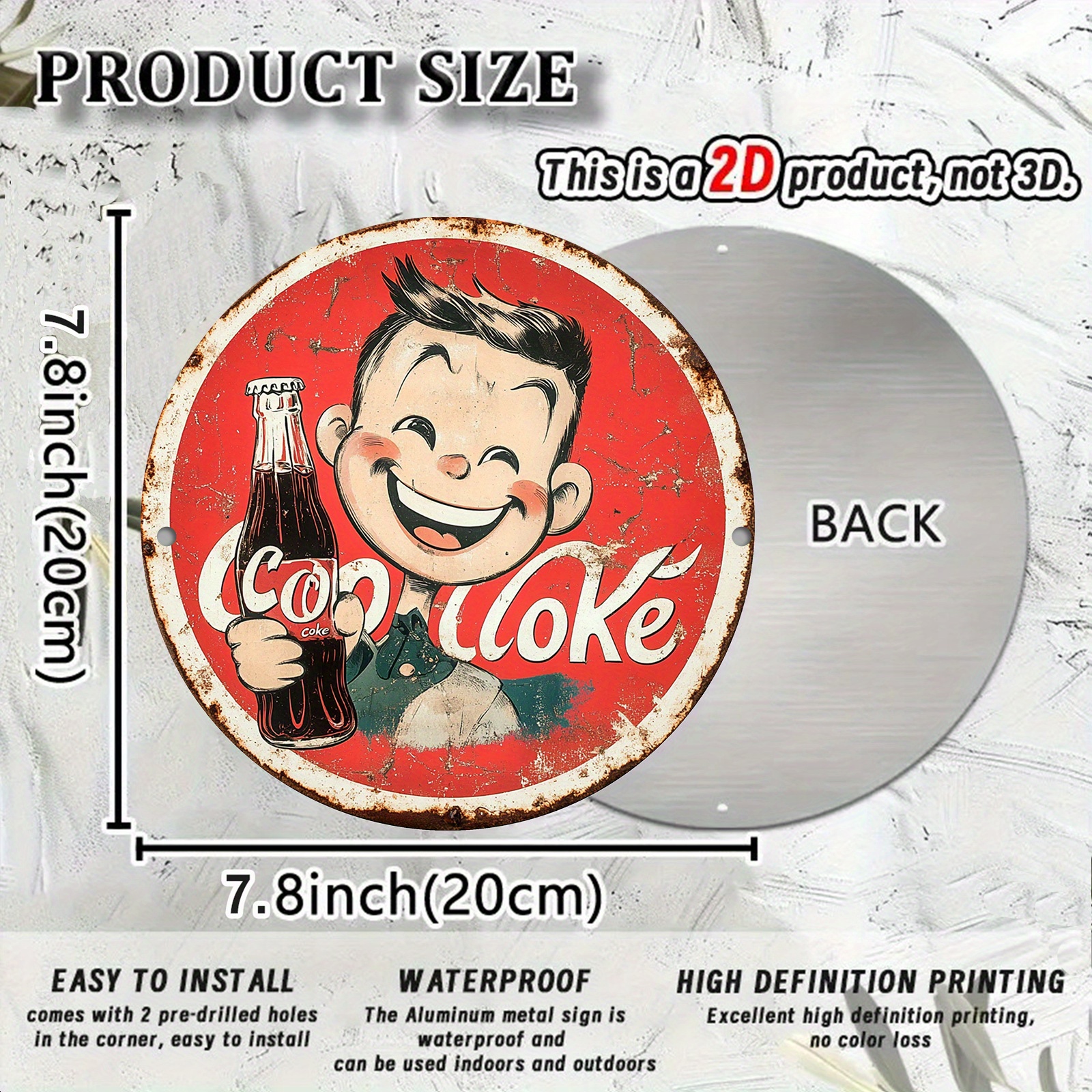 Vintage-Style Cola Advertiseme - Home Bar Cafe ulasan dan harga