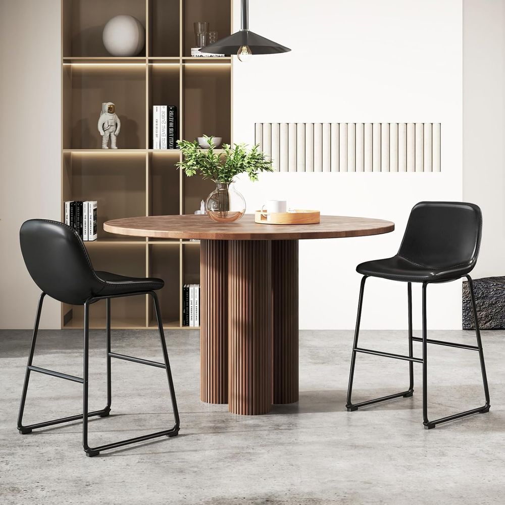 4-Piece Leather Dining Chairs  - Home Bar And Counter ulasan dan harga