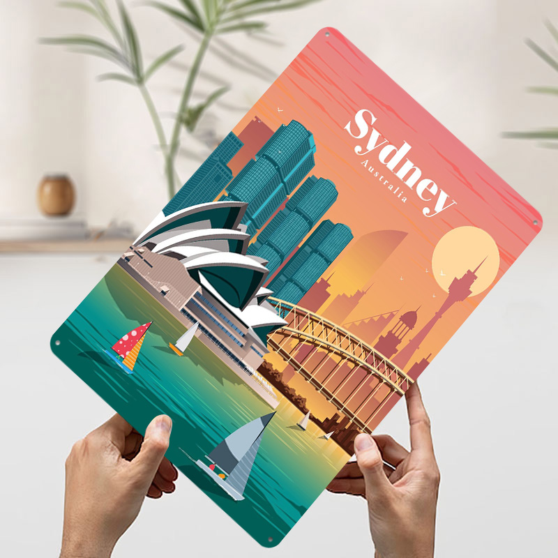 Sydney Poster Wall Art Retro V - Home Bar Sydney ulasan dan harga