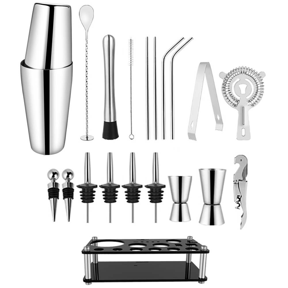 550/750ML Cocktail Shaker Bar  - Boston Shaker Set ulasan dan harga