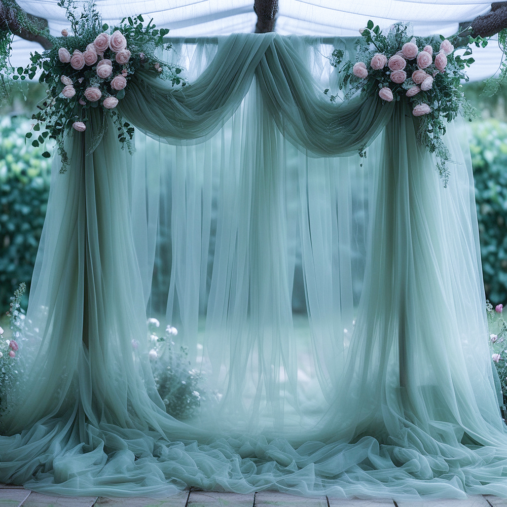 Sheer Tulle Decorative Curtain - Home Bargains ulasan dan harga