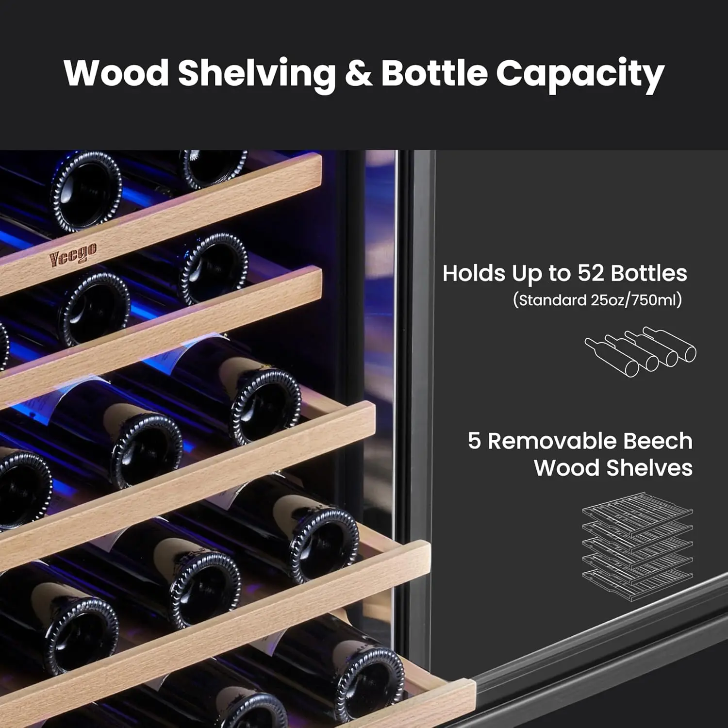 Bottles, 40-65°F Wine Refriger - Home Bar And Counter ulasan dan harga