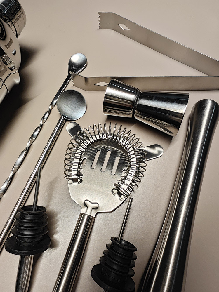 UPORS Stainless Steel Cocktail - Boston Shaker Set ulasan dan harga