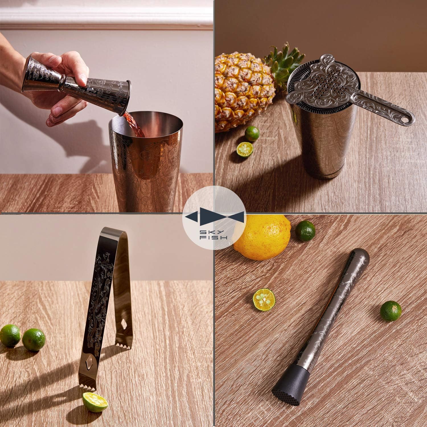 Bartender Kit Cocktail Shaker  - Boston Shaker Set ulasan dan harga