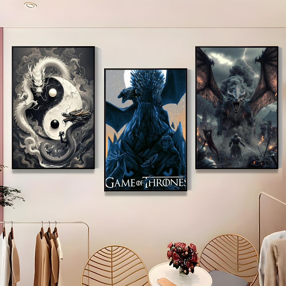 Art R-Red Fox Dragon Elephant  - Home Bar And Theater ulasan dan harga