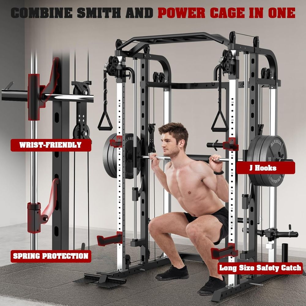 Versatile Power Cage with Adju - Home Bar And Gym ulasan dan harga