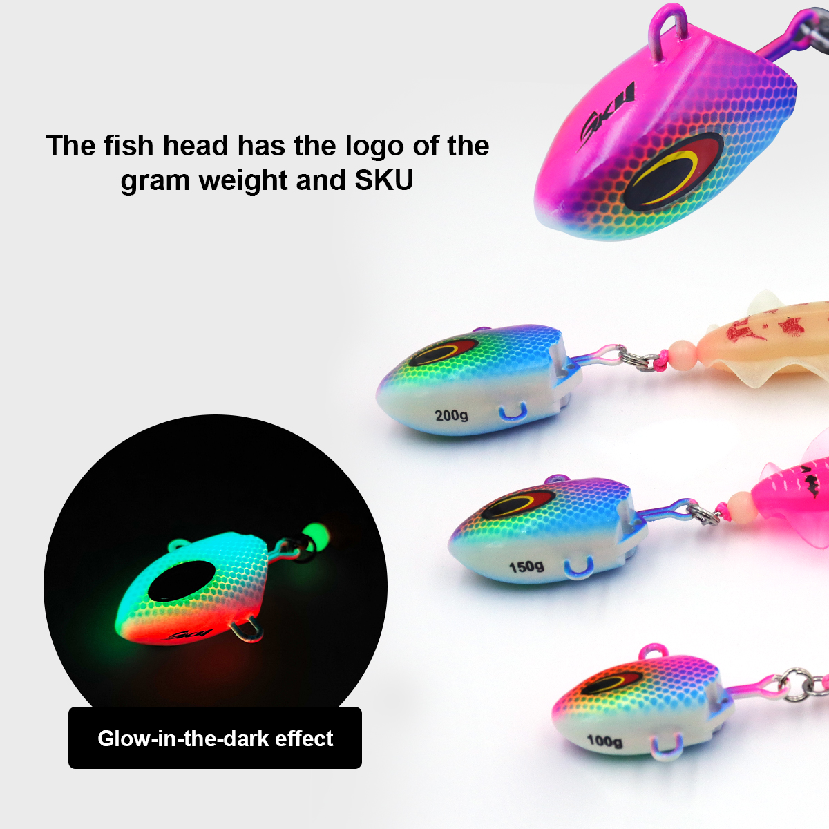 ZYZHE JIG Head Squid Bait With - Jigger Double Sided ulasan dan harga