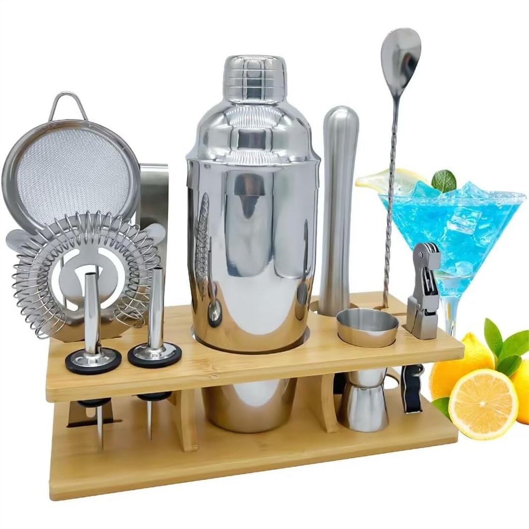 11-Piece Bartender Kit With Co - Boston Shaker Set ulasan dan harga
