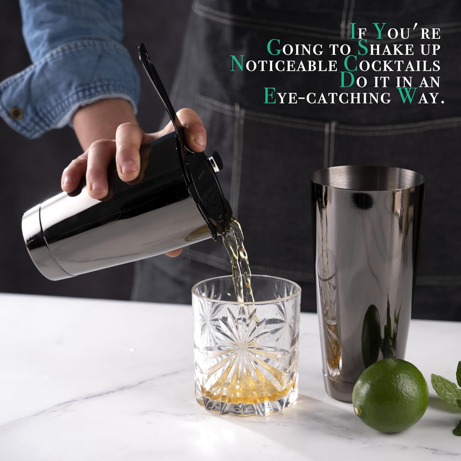 Cocktail Shaker Sets, 12 Pcs S - Boston Shaker Set ulasan dan harga