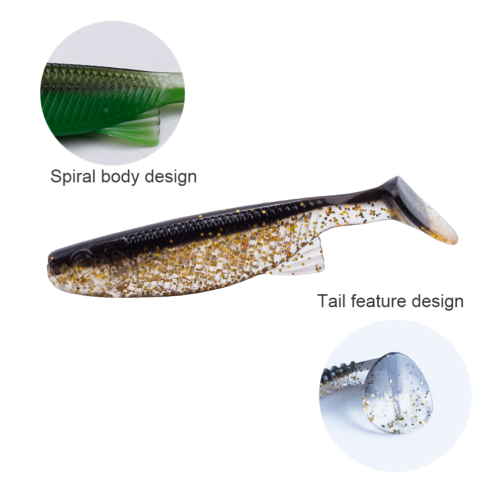 Hanlin 10/20pcs Soft Baits Wor - Jigger Double Sided ulasan dan harga