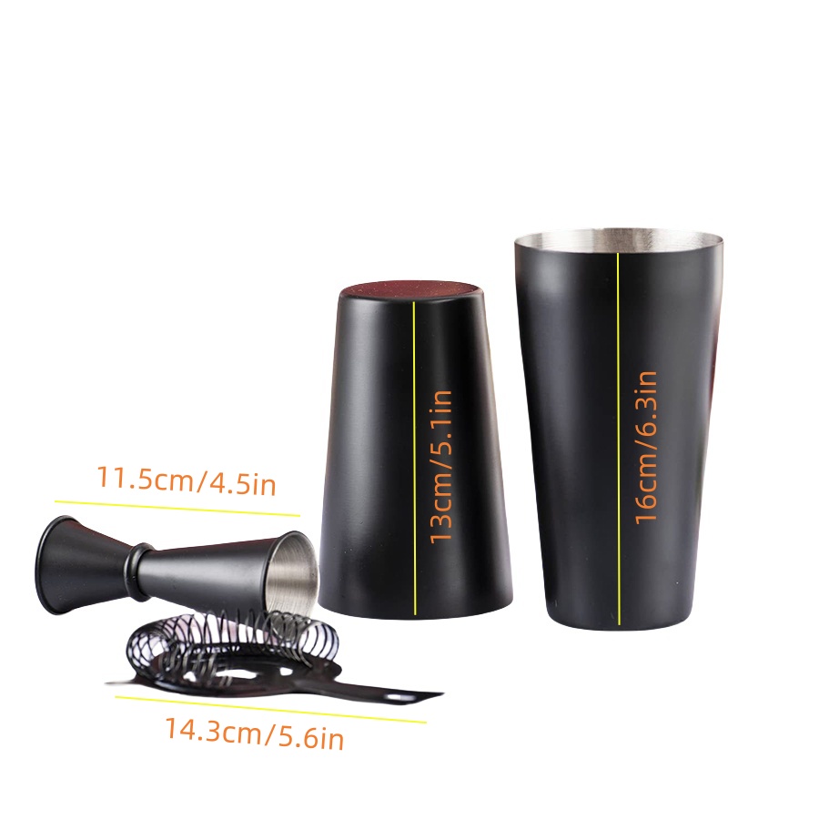 Boston Cocktail Shaker Set 4-P - Boston Shaker Set ulasan dan harga