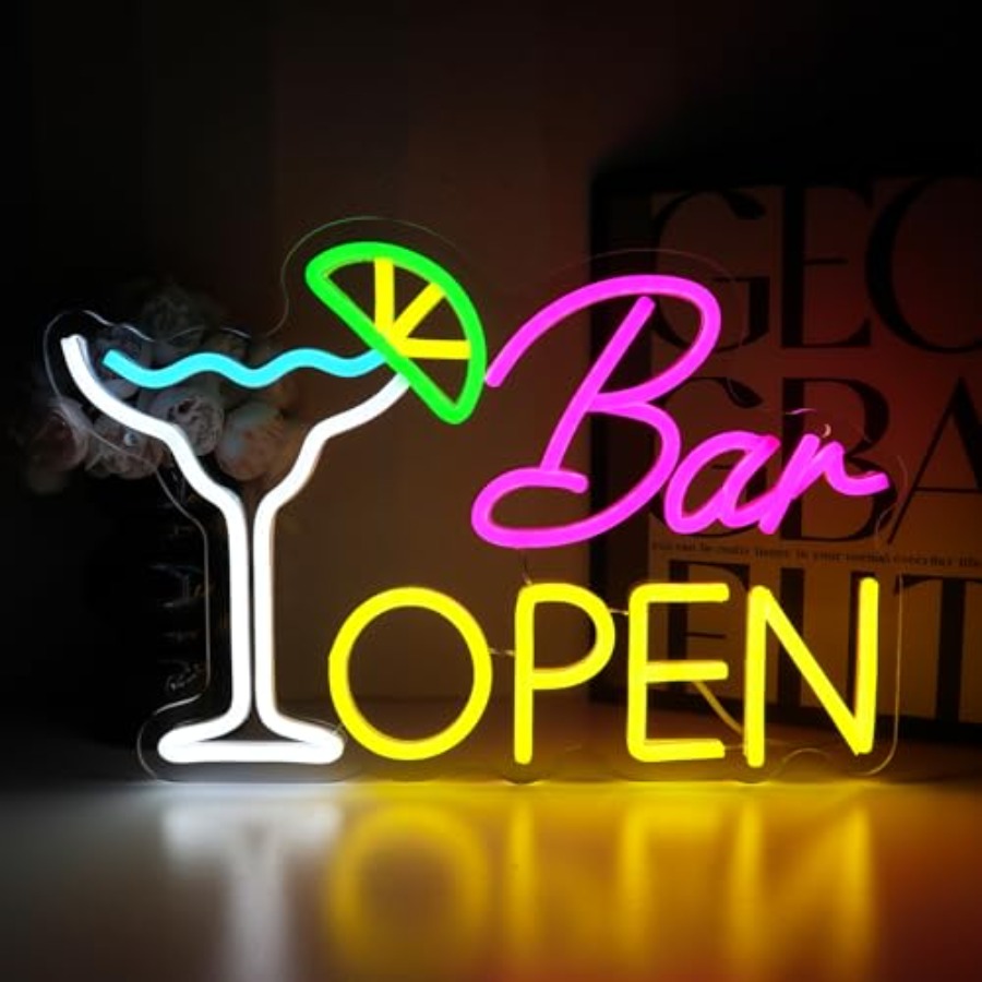 Sign for Business, Neon Open S - Home Bar Cafe ulasan dan harga