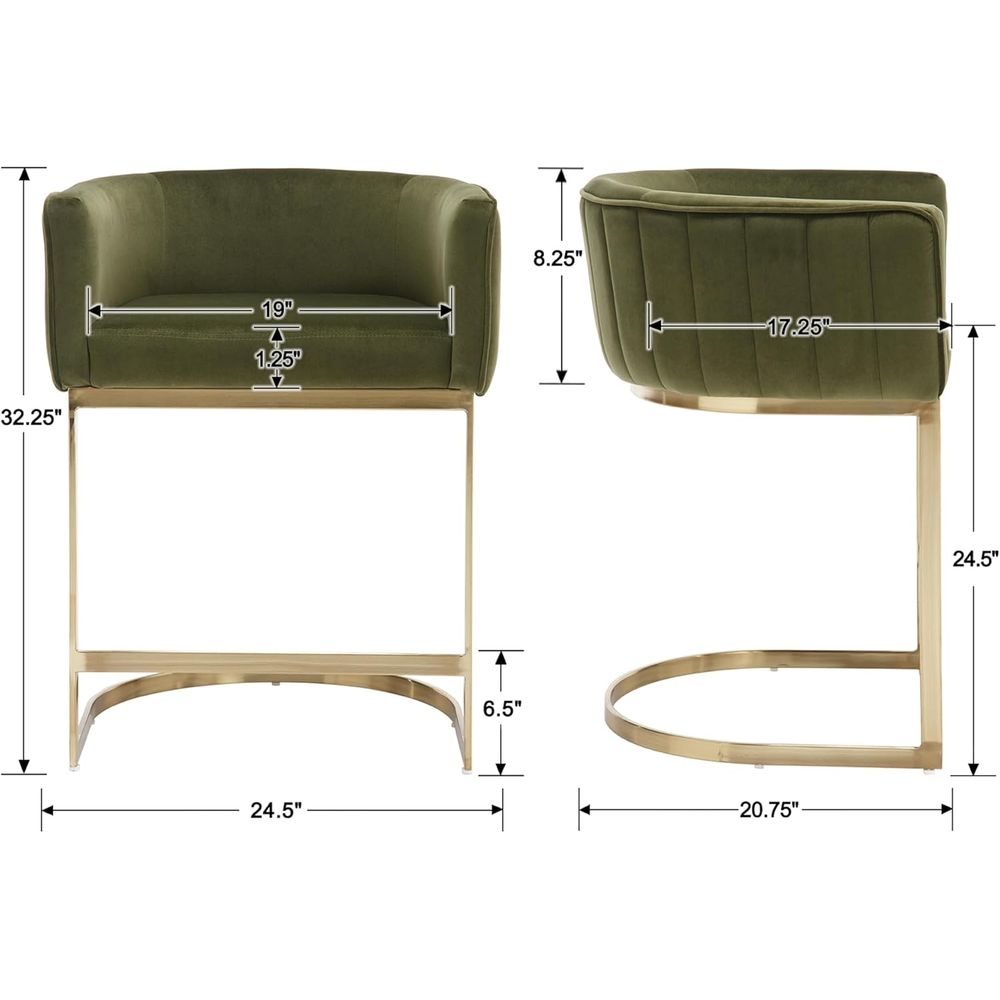 24 Velvet Upholstered Counter  - Home Bar And Counter ulasan dan harga