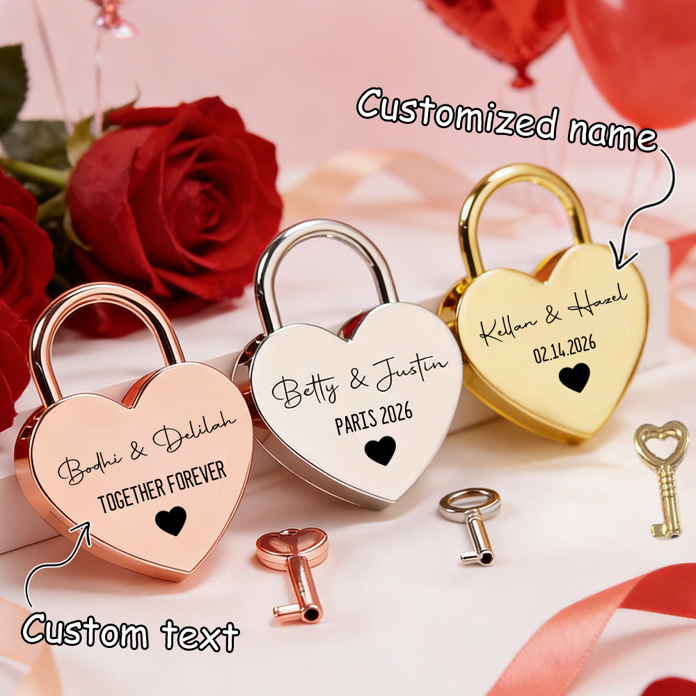 Custom Name Heart-Shaped Padlo - Home Bargains ulasan dan harga