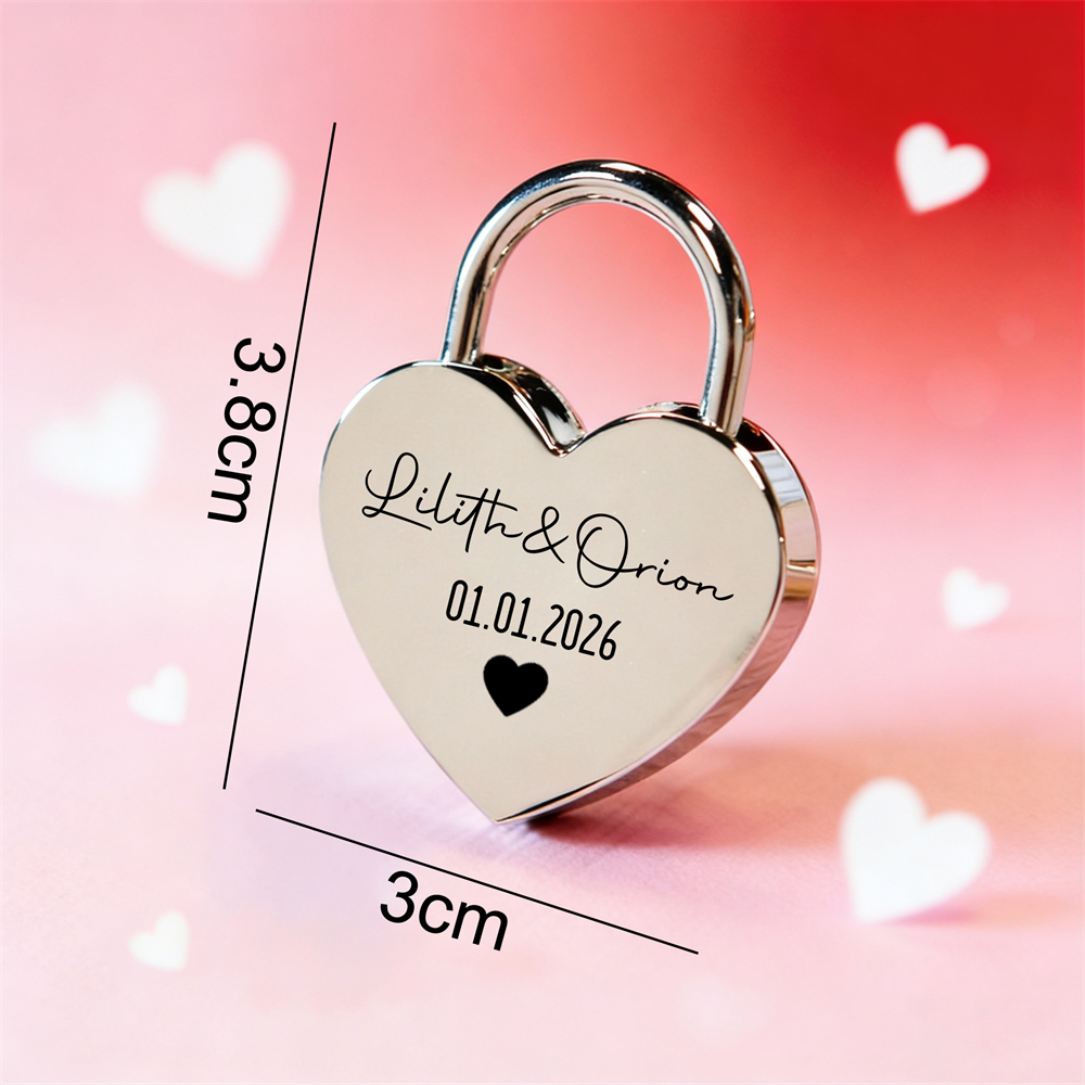 Custom Name Heart-Shaped Padlo - Home Bargains ulasan dan harga