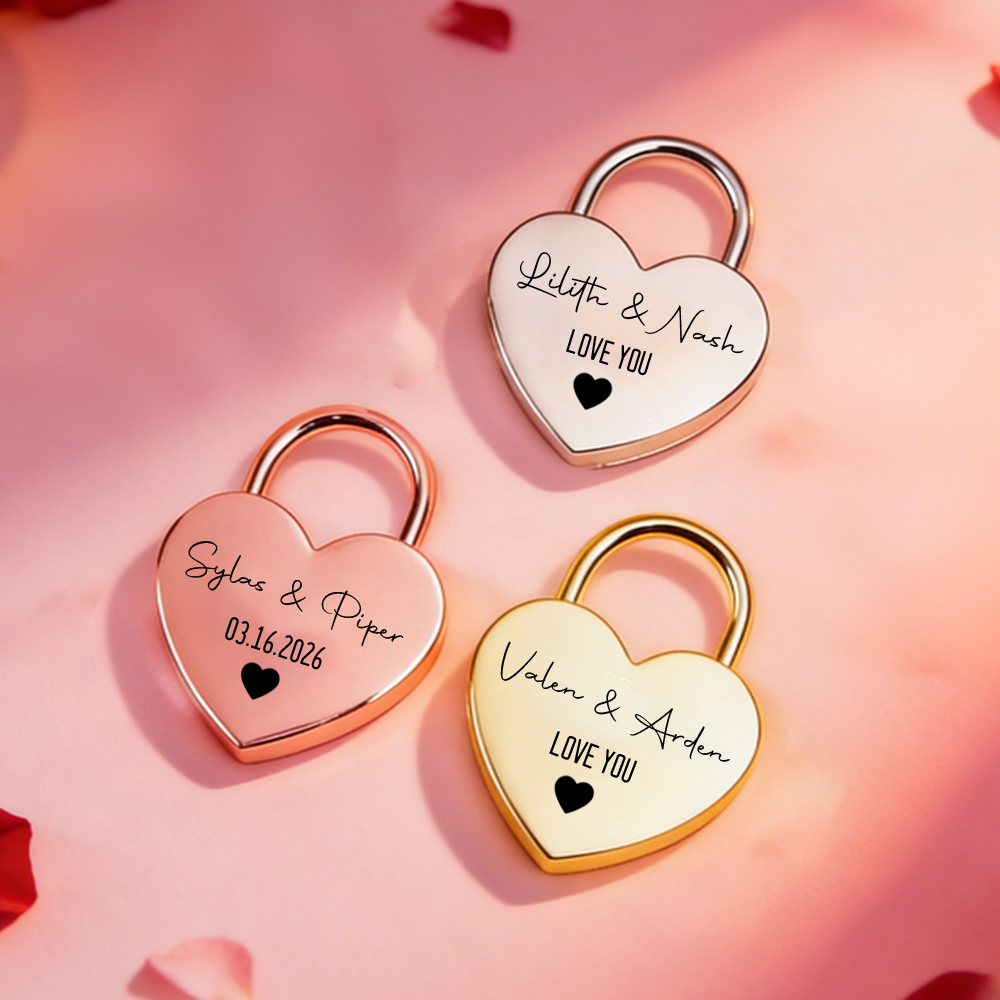Custom Name Heart-Shaped Padlo - Home Bargains ulasan dan harga
