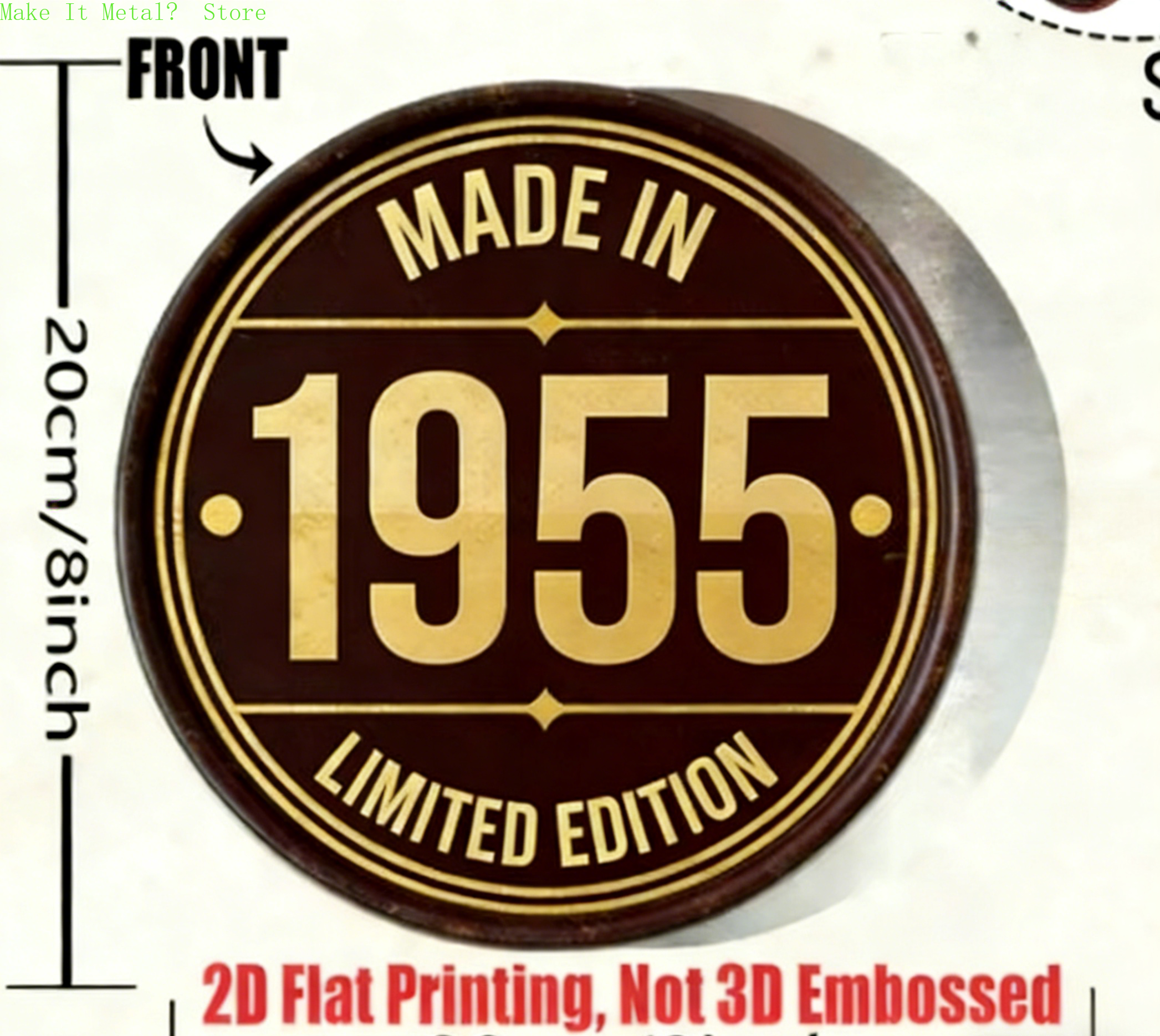 Made in 1961 20cm/8inch 2D Fla - Home Bar Cafe ulasan dan harga
