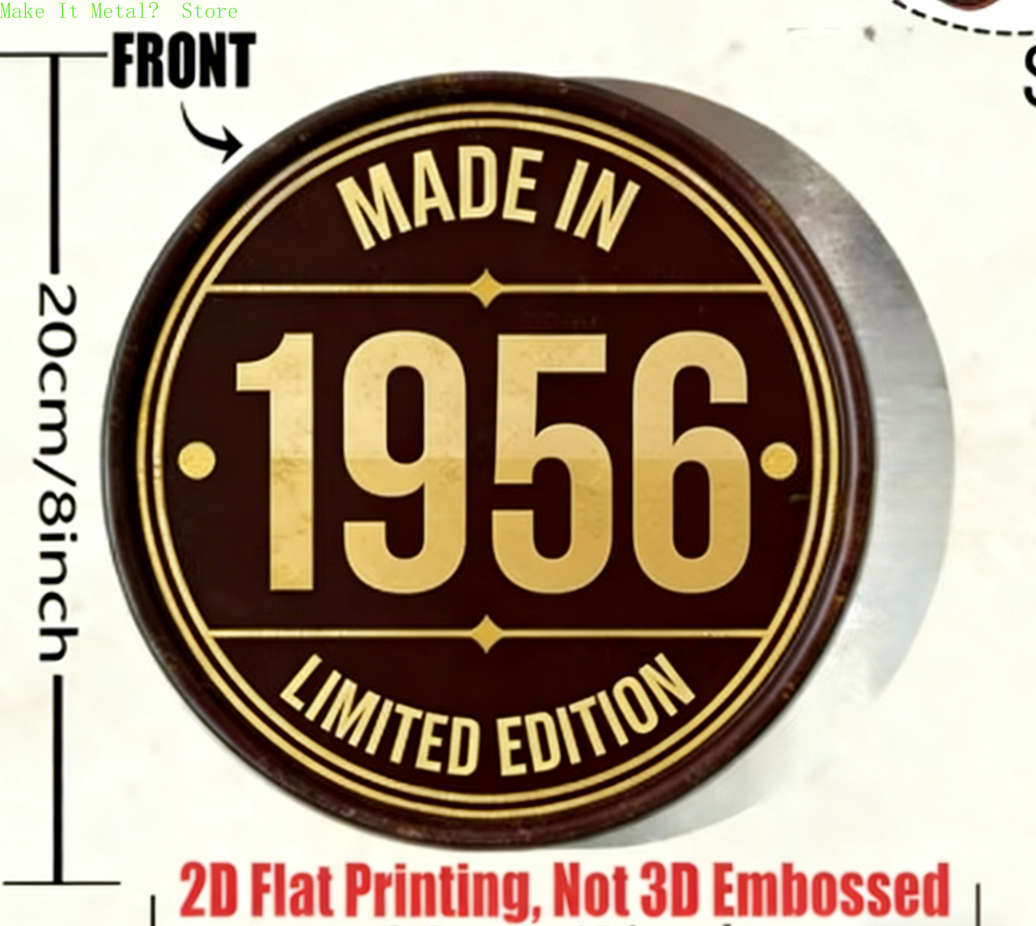 Made in 1961 20cm/8inch 2D Fla - Home Bar Cafe ulasan dan harga