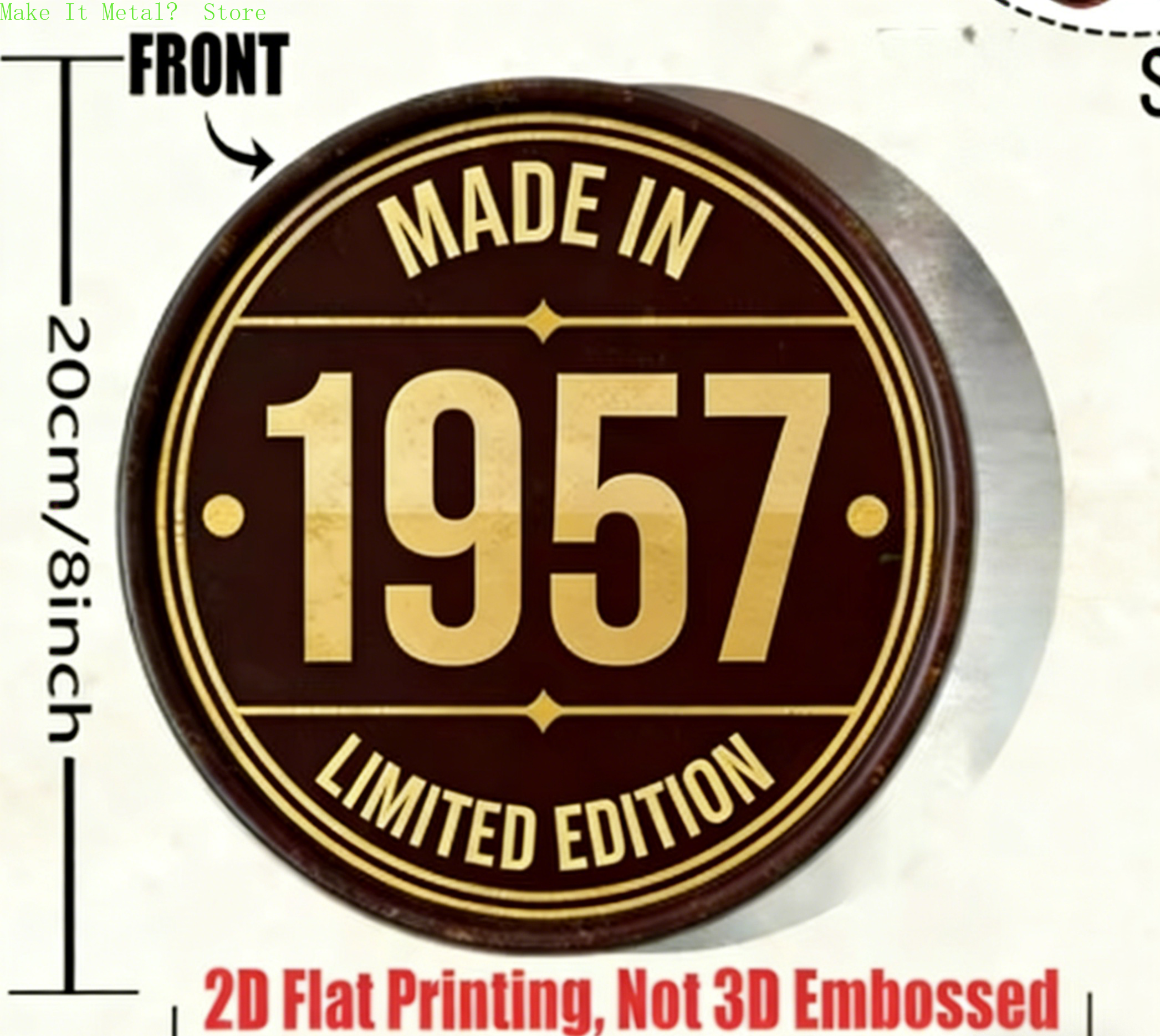 Made in 1961 20cm/8inch 2D Fla - Home Bar Cafe ulasan dan harga