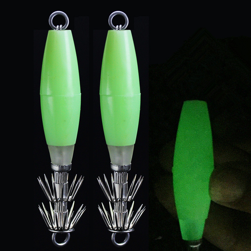 Glow Squid Hook 10cm/14g Doubl - Jigger Double Sided ulasan dan harga
