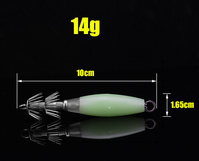 Glow Squid Hook 10cm/14g Doubl - Jigger Double Sided ulasan dan harga