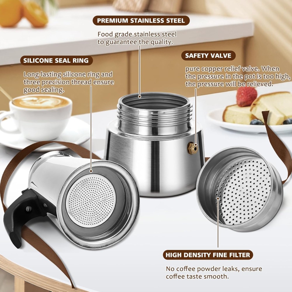 Portable Coffee Pot Stainless  - Home Barista ulasan dan harga