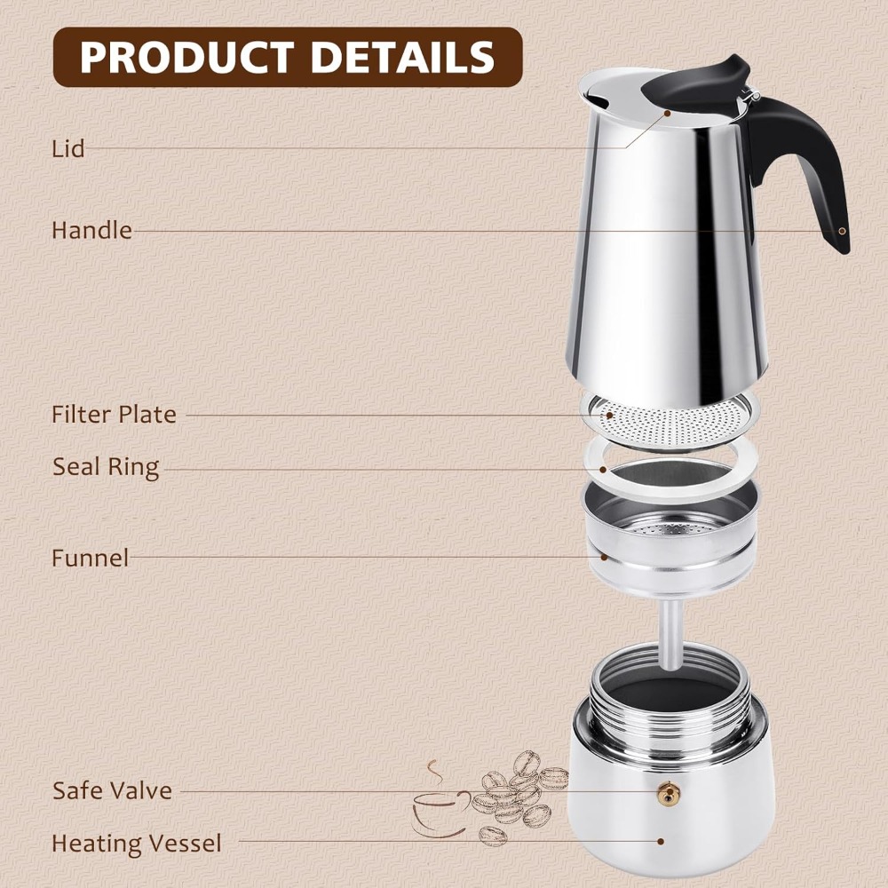 Portable Coffee Pot Stainless  - Home Barista ulasan dan harga