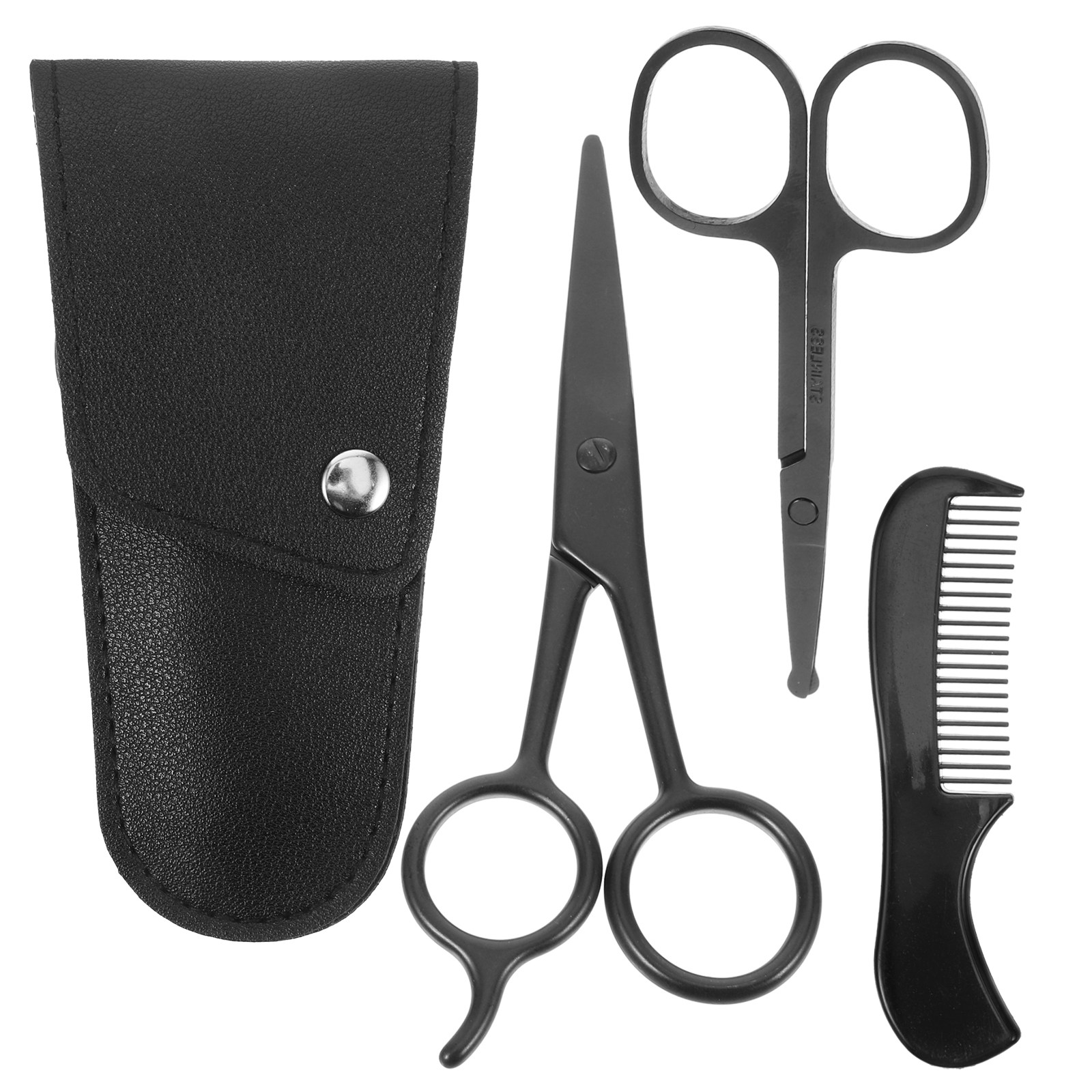 1Set Beard Shears Kit Stainles - Home Barber ulasan dan harga