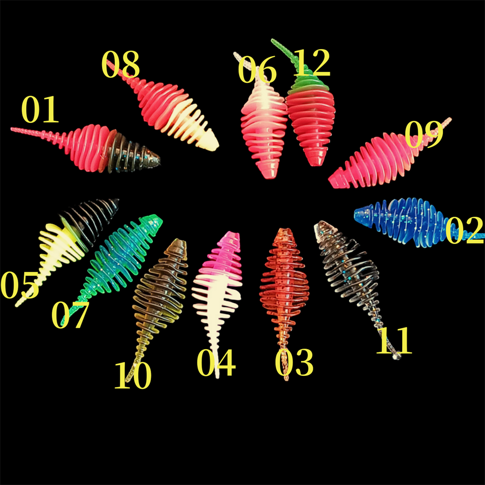 8PCS Soft Worm Fishing Lure Do - Jigger Double Sided ulasan dan harga