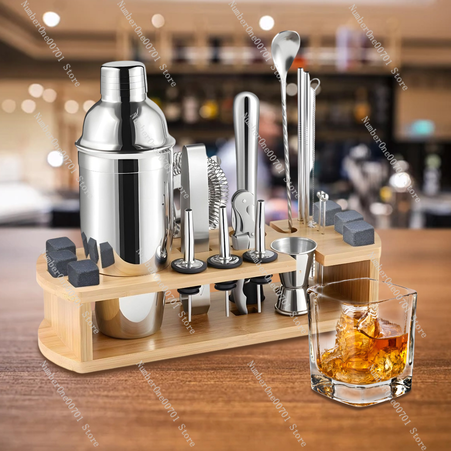 Stainless Steel Cocktail Shake - Boston Shaker Set ulasan dan harga