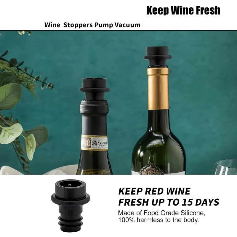 Wine Saver Vacuum Stoppers,Vac - Speed Pourer Cap ulasan dan harga