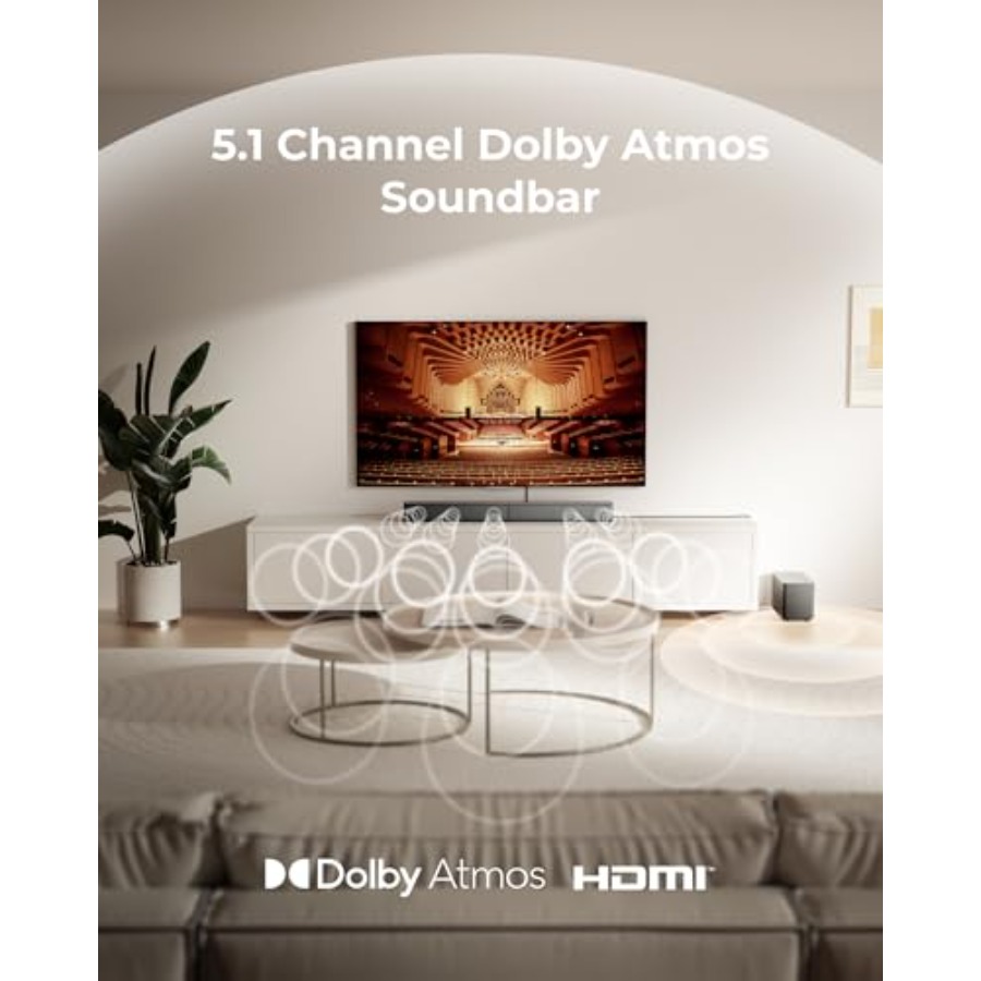 5.1CH Surround Sound Bar with  - Home Bar And Theater ulasan dan harga