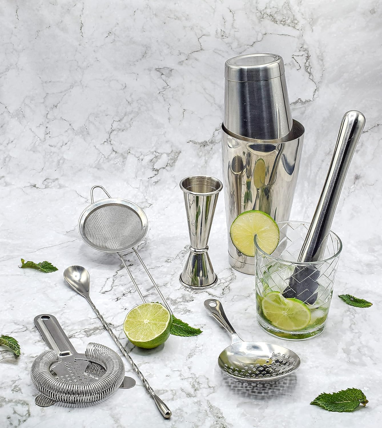 Cocktail Strainer and Shaker S - Boston Shaker Set ulasan dan harga