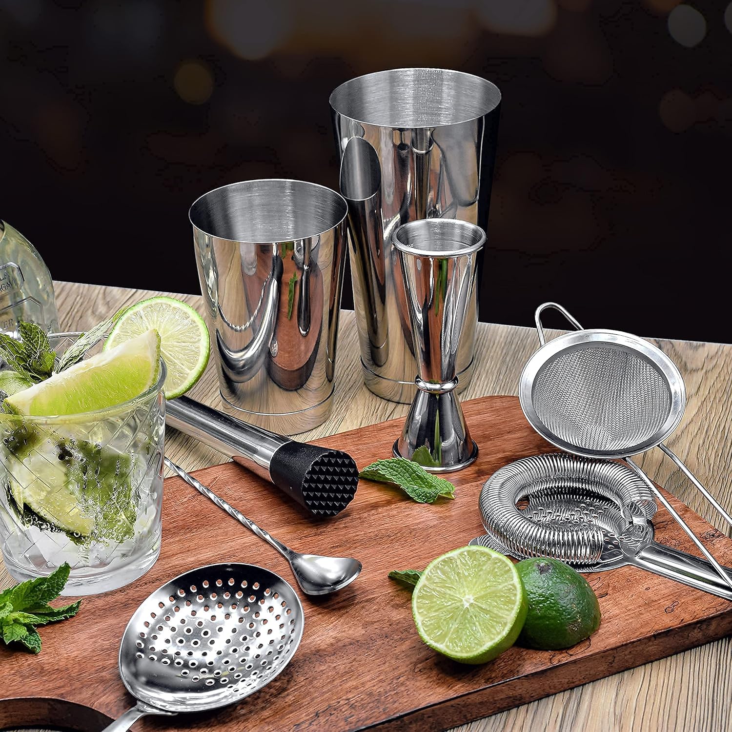 Cocktail Strainer and Shaker S - Boston Shaker Set ulasan dan harga