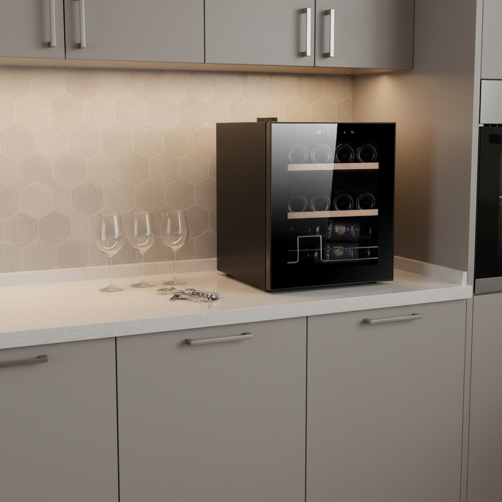 Mini bar Cooler Fridge Red Win - Home Bar And Cabinet ulasan dan harga