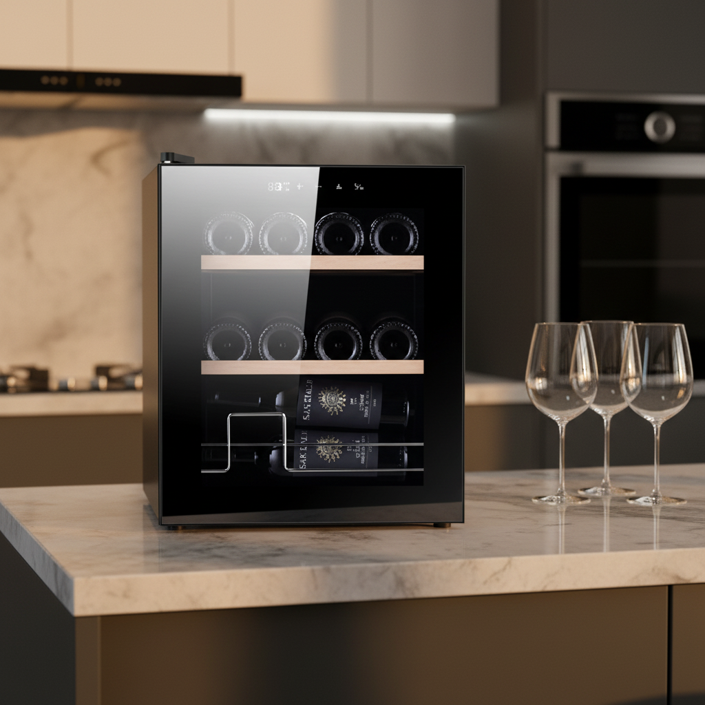 Mini bar Cooler Fridge Red Win - Home Bar And Cabinet ulasan dan harga