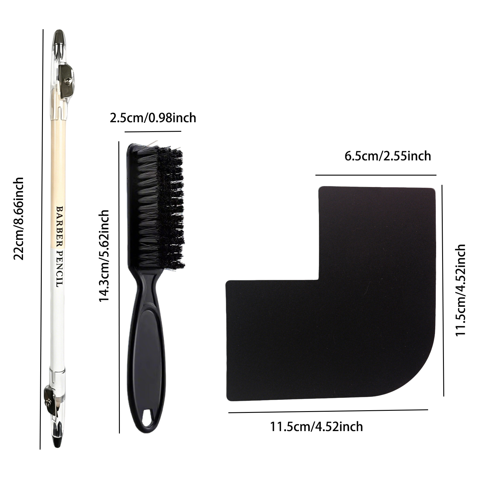 3Pcs Double-sided Barber Beard - Home Barber ulasan dan harga
