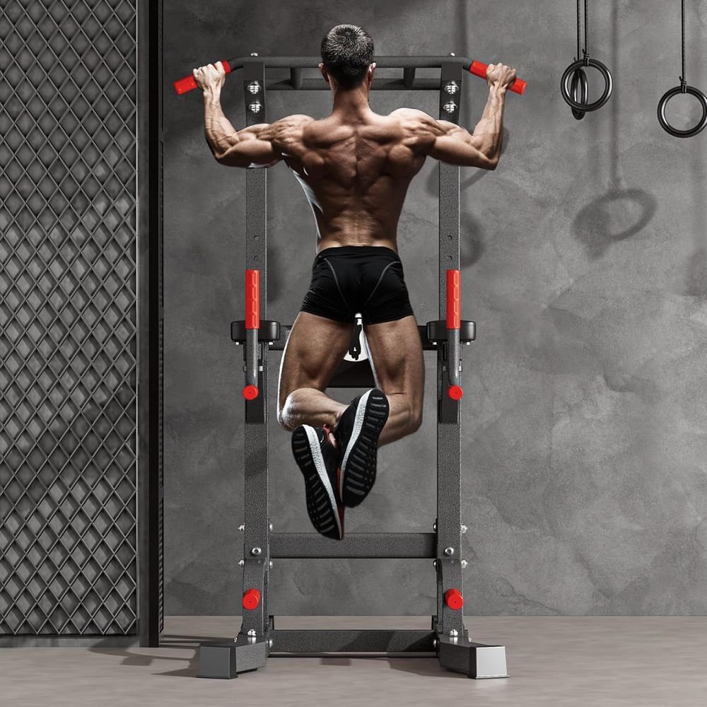 Power Tower Pull Up Bar Dip St - Home Bar And Gym ulasan dan harga