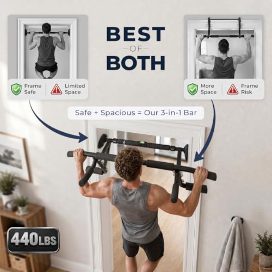 Home gym doorway pull up bar:  - Home Bar And Gym ulasan dan harga