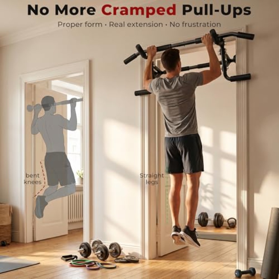Home gym doorway pull up bar:  - Home Bar And Gym ulasan dan harga