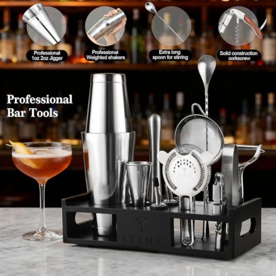 Cocktail Shaker Set Drink Mixe - Boston Shaker Set ulasan dan harga