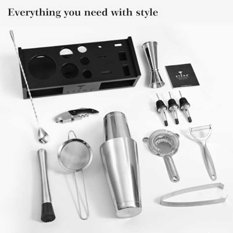 Cocktail Shaker Set Drink Mixe - Boston Shaker Set ulasan dan harga