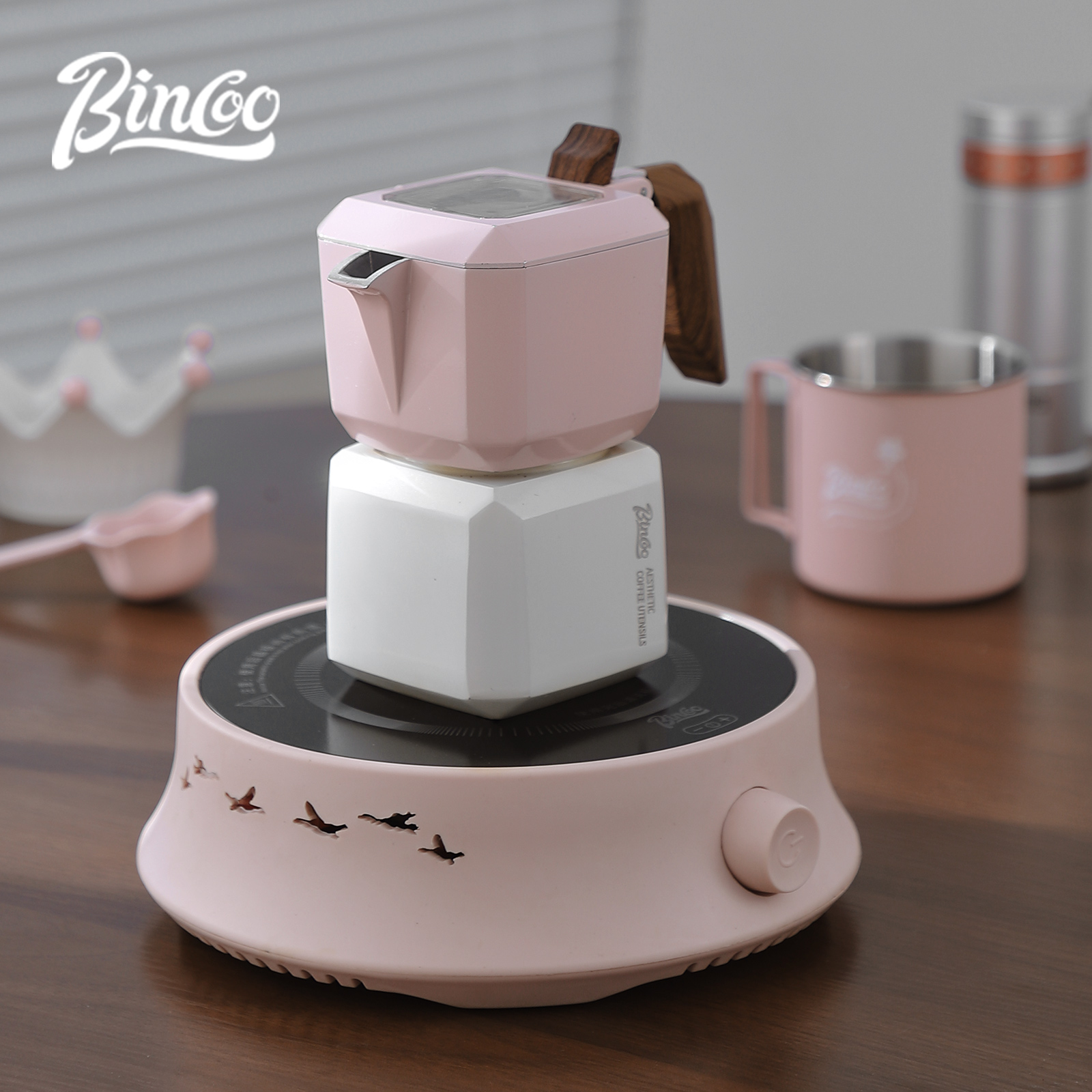 BINCOO Dual Valve Moka Pot Squ - Home Barista ulasan dan harga