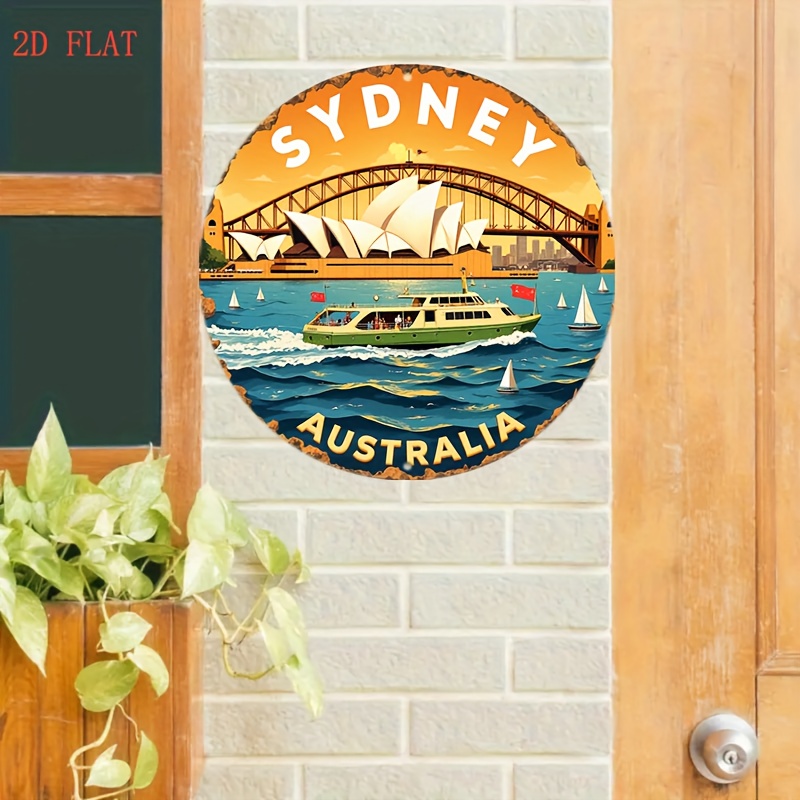 2D Metal Sign Sydney Australia - Home Bar Sydney ulasan dan harga