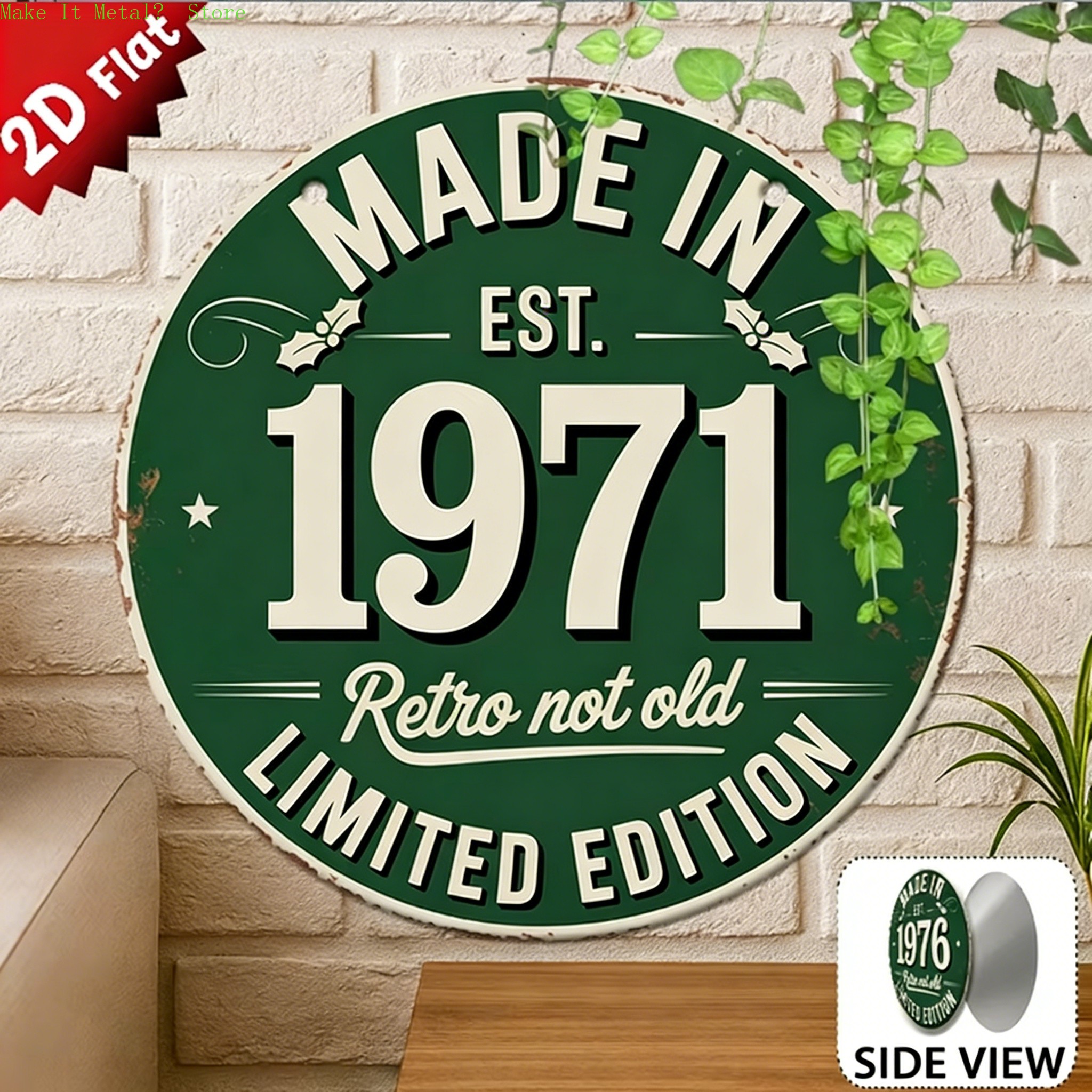 Made in 1976 Retro Not Old 2D  - Home Bar Cafe ulasan dan harga