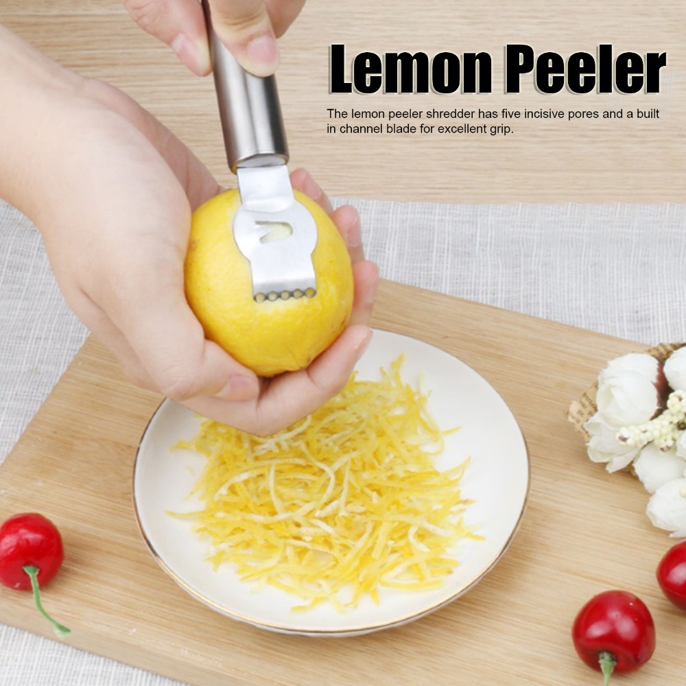 Stainless Steel Lemon Peeler S - Peeler Channel Knife ulasan dan harga
