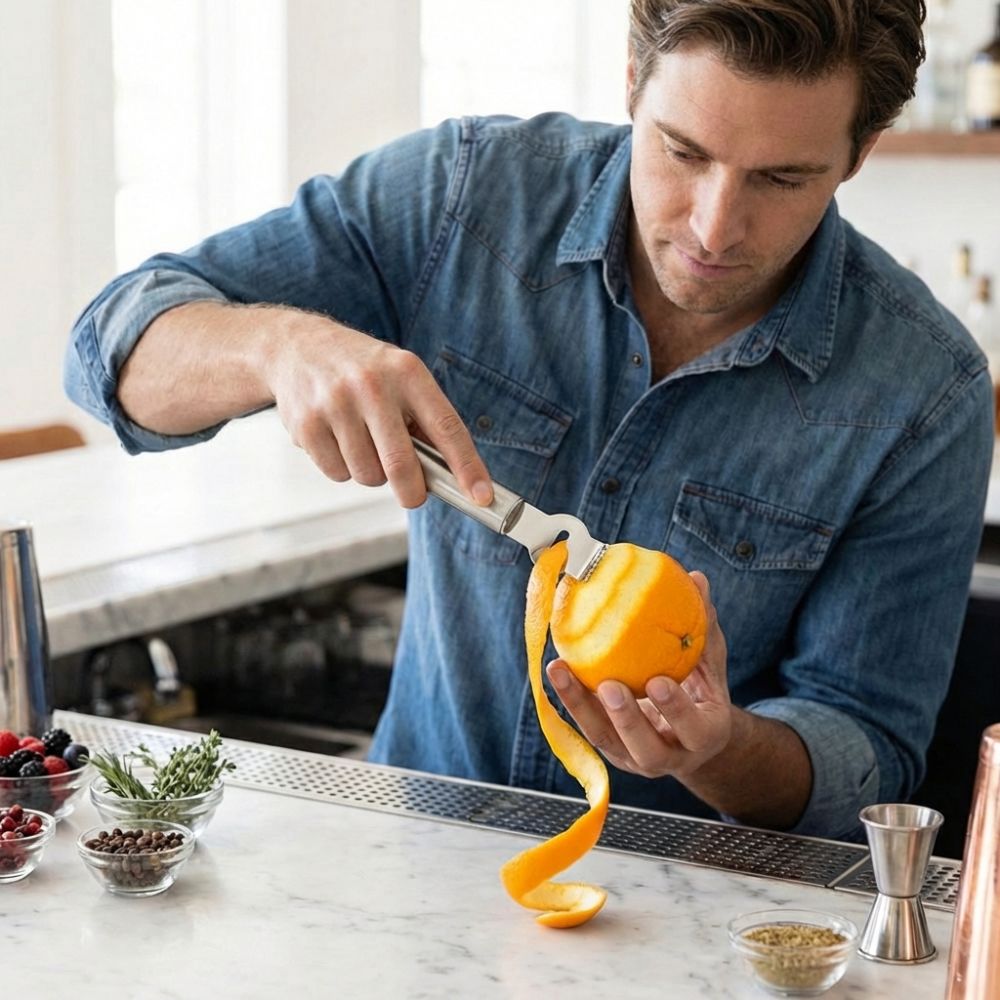 Stainless Steel Lemon Peeler S - Peeler Channel Knife ulasan dan harga
